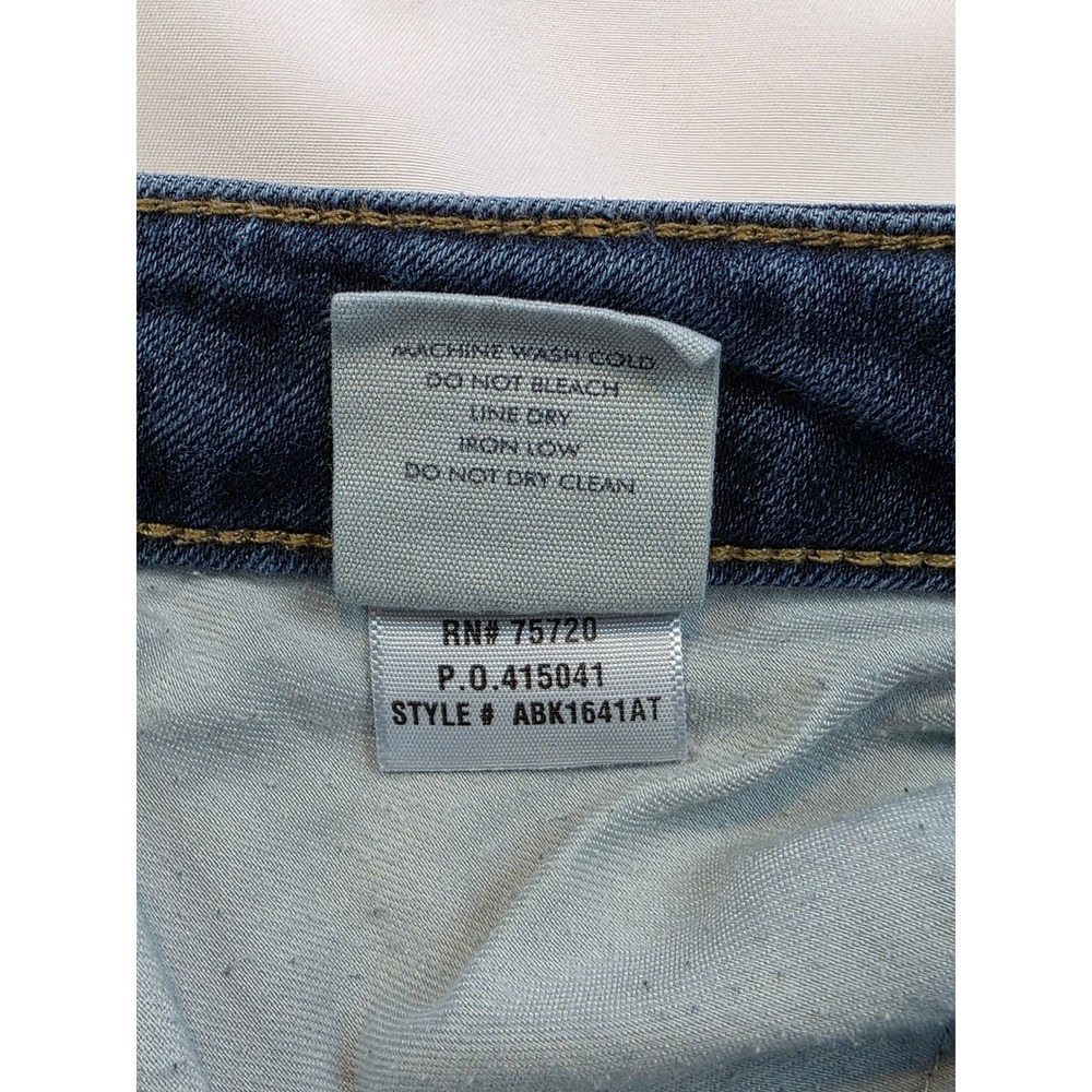 BKE Stella Low Rise Ankle Skinny Jeans Medium Wash Distressed Hem 31 - Picture 13 of 14